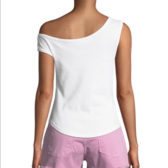 Frame white one shoulder t-shirt - Picture 2 of 6
